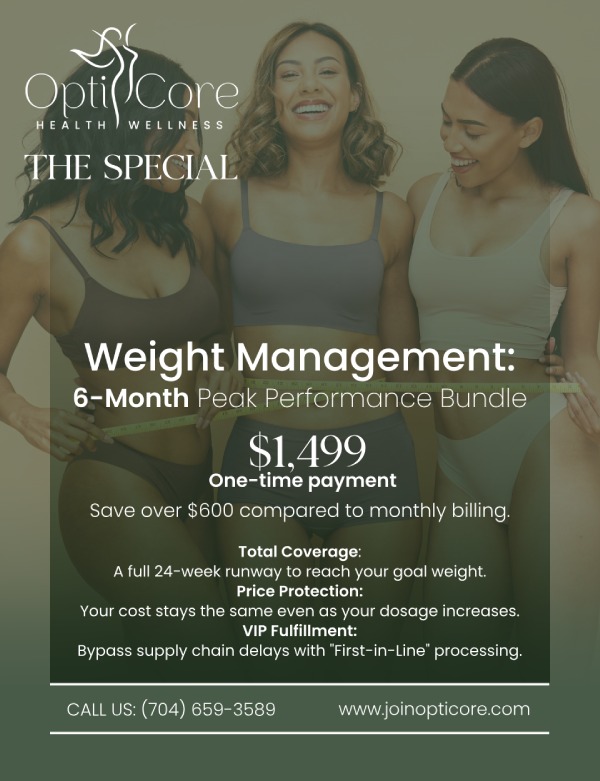 Membership Plans at OptiCore Health and Wellness in Belmont, NC