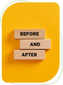 Before and After Images of Patient at OptiCore Health and Wellness in Belmont, NC
